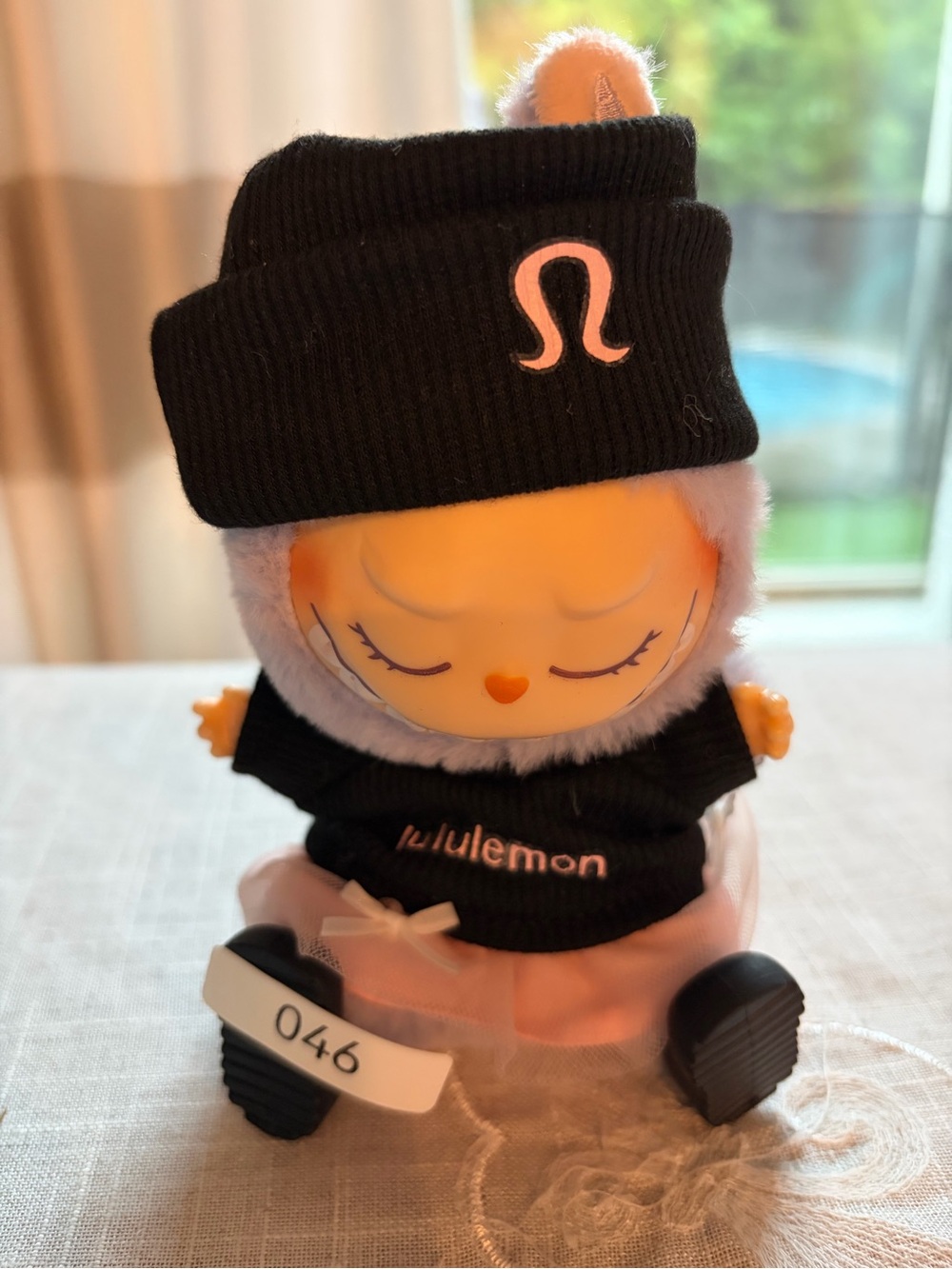 046,Lululemon Logo 4 piece clothes for Labubu doll(No doll)